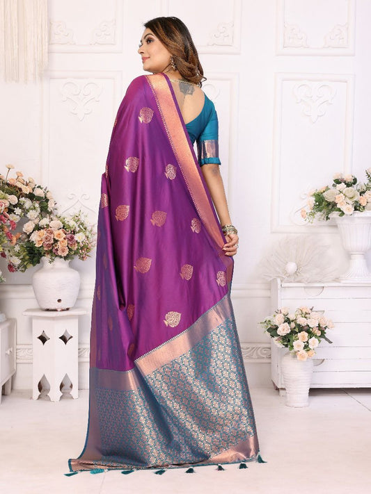 Soft Lichi Silk Saree For Wedding