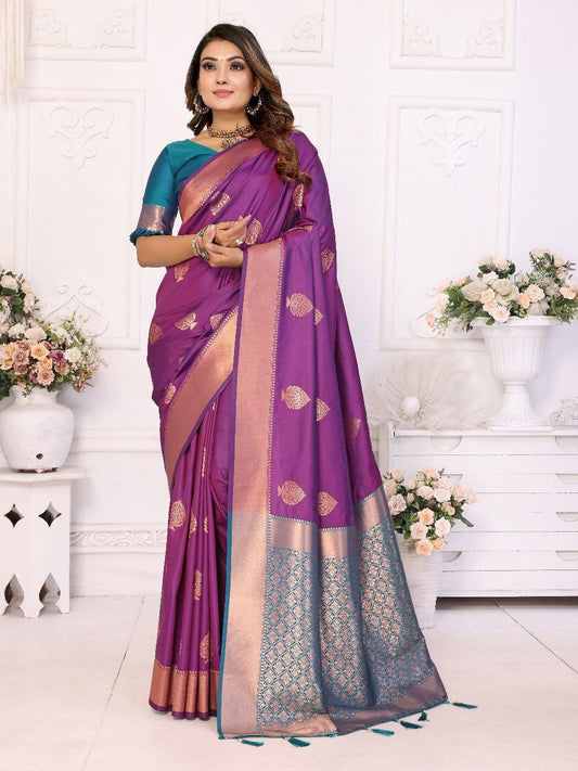 Soft Lichi Silk Saree For Wedding