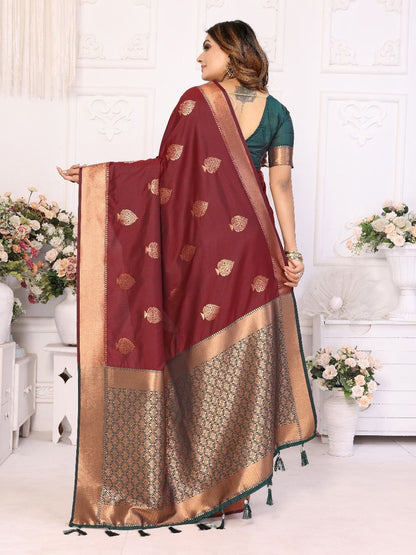 Soft Lichi Silk Saree For Wedding