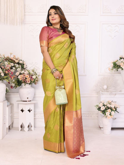Soft Lichi Silk Saree For Wedding