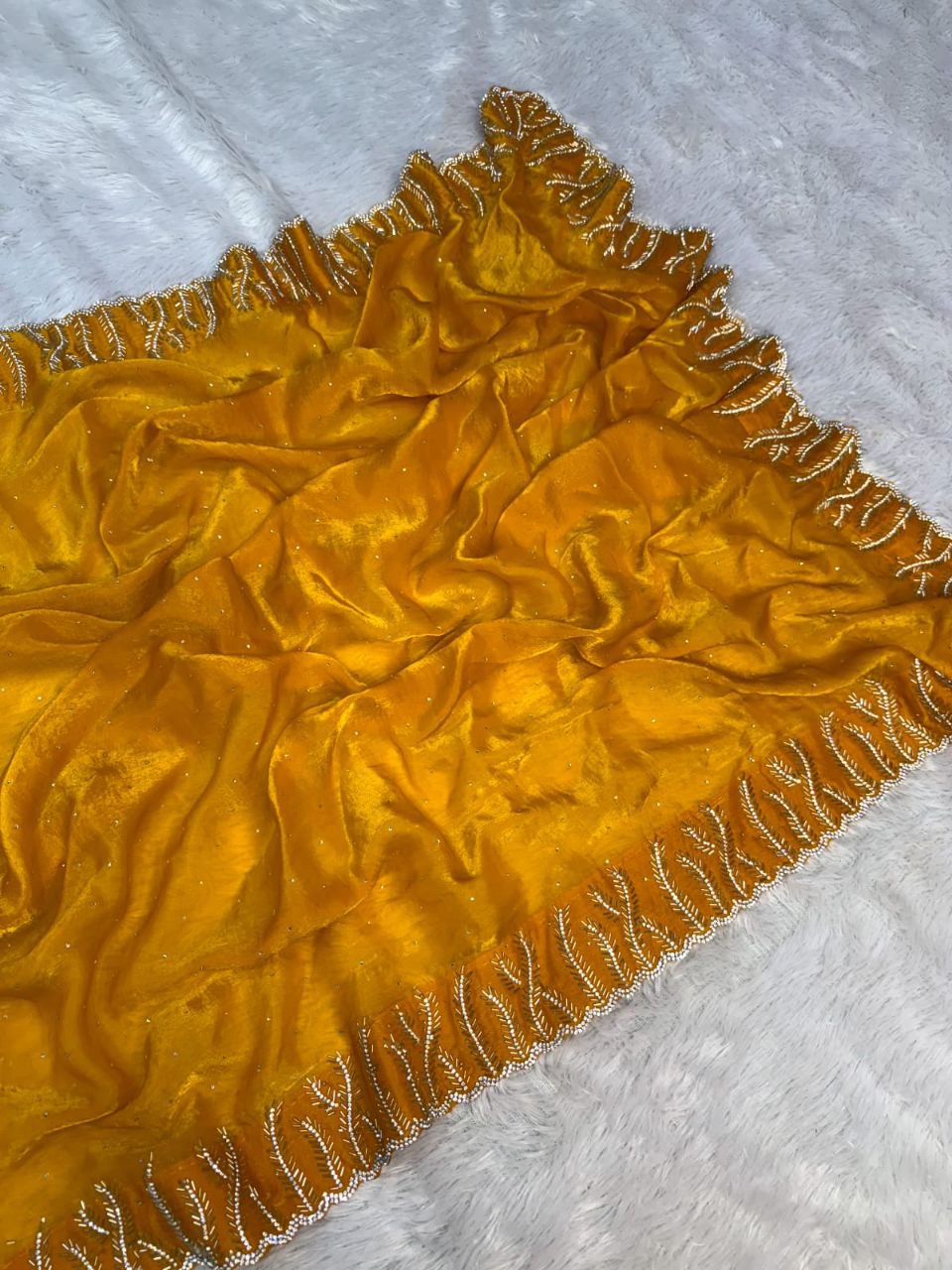 Stylish Designer Fendy Satin Silk Saree