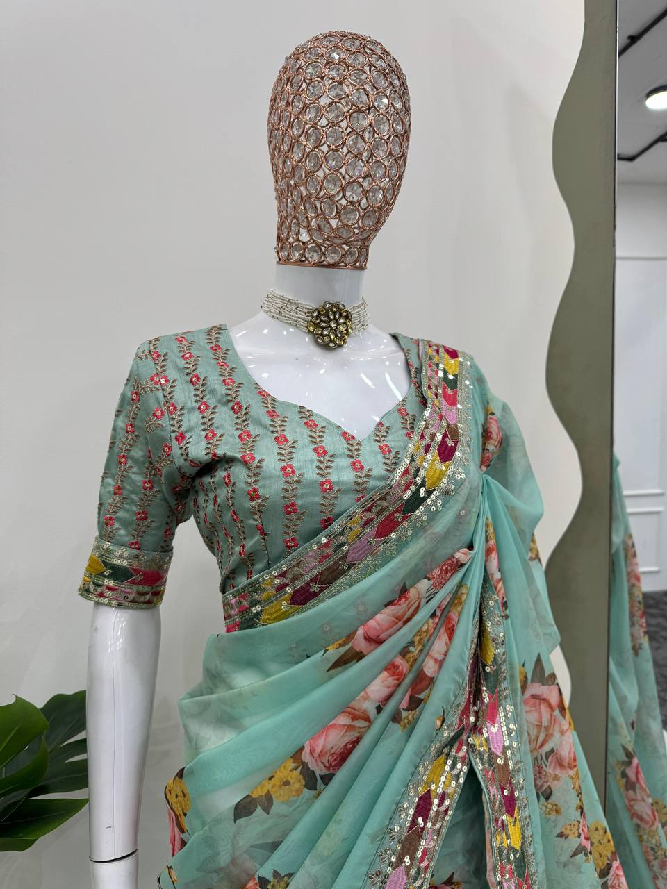 Stylish Designer Tabby Silk Saree