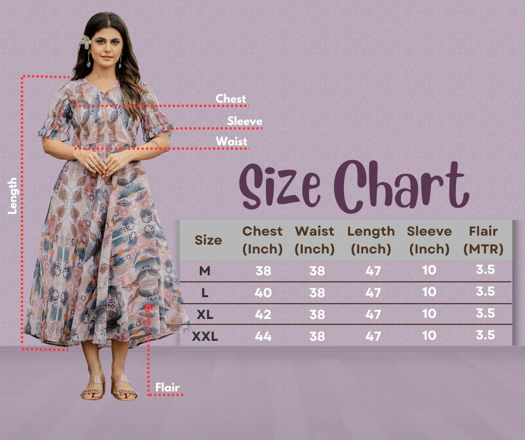 Stylish Georgette Gown Dress