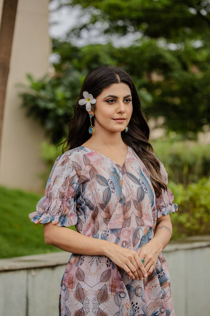 Stylish Georgette Gown Dress