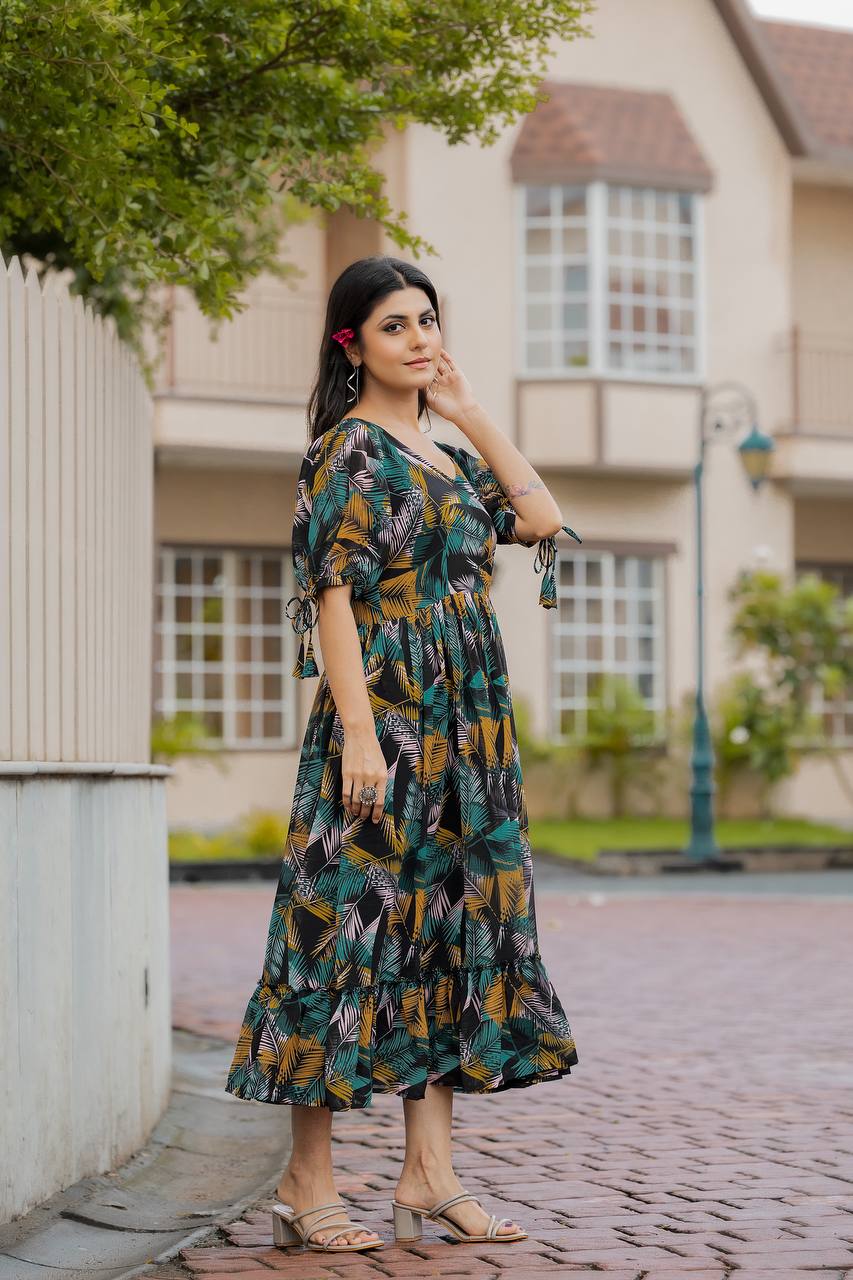 Stylish Georgette Gown Dress