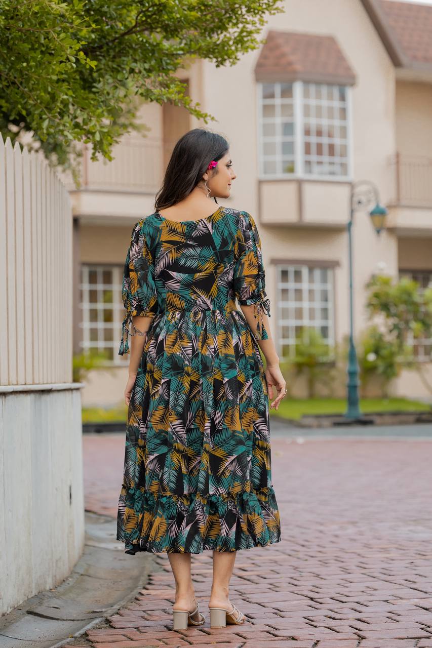 Stylish Georgette Gown Dress