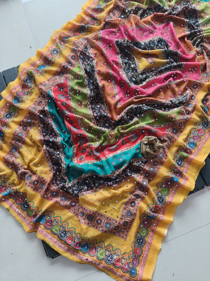 Stylish Marsh Mellow Georgette Saree