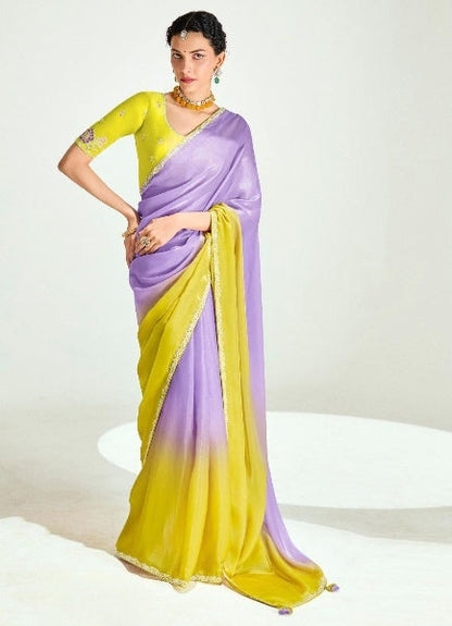 Stylish Organza Saree With Blouse | 100% Original Saree