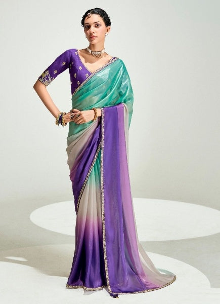Stylish Organza Saree With Blouse | 100% Original Saree