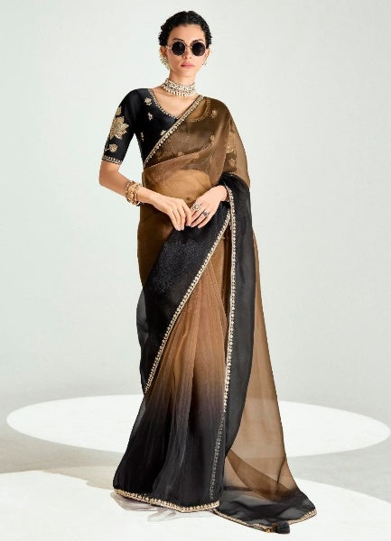 Stylish Organza Saree With Blouse | 100% Original Saree