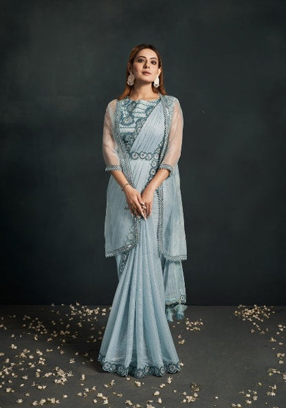 Stylish Pre-Stitched Saree With Belt | Original Saree