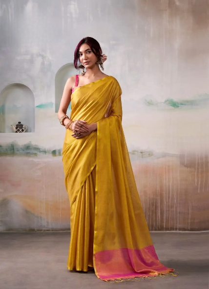 Stylish Pure Handloom Tissue Silk Saree