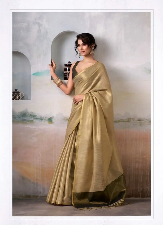 Stylish Pure Handloom Tissue Silk Saree