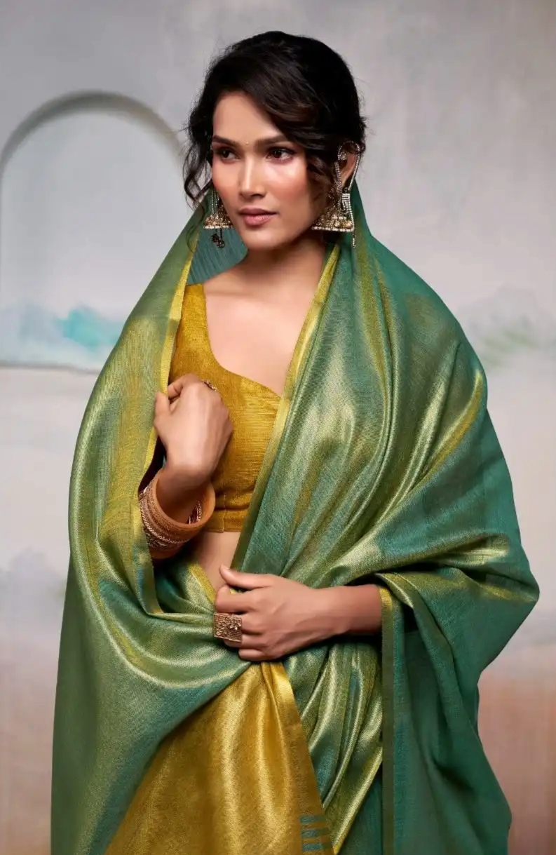 Stylish Pure Handloom Tissue Silk Saree