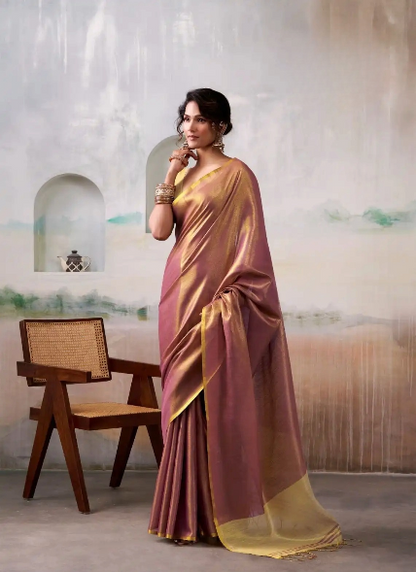 Stylish Pure Handloom Tissue Silk Saree