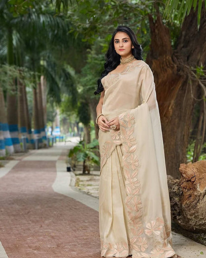 Stylish Tissue Organza Saree