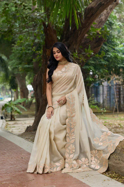 Stylish Tissue Organza Saree