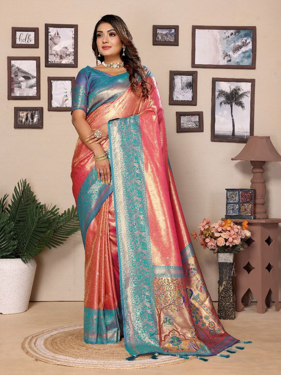 Traditional Banarasi Tissue Silk Saree