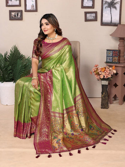 Traditional Banarasi Tissue Silk Saree