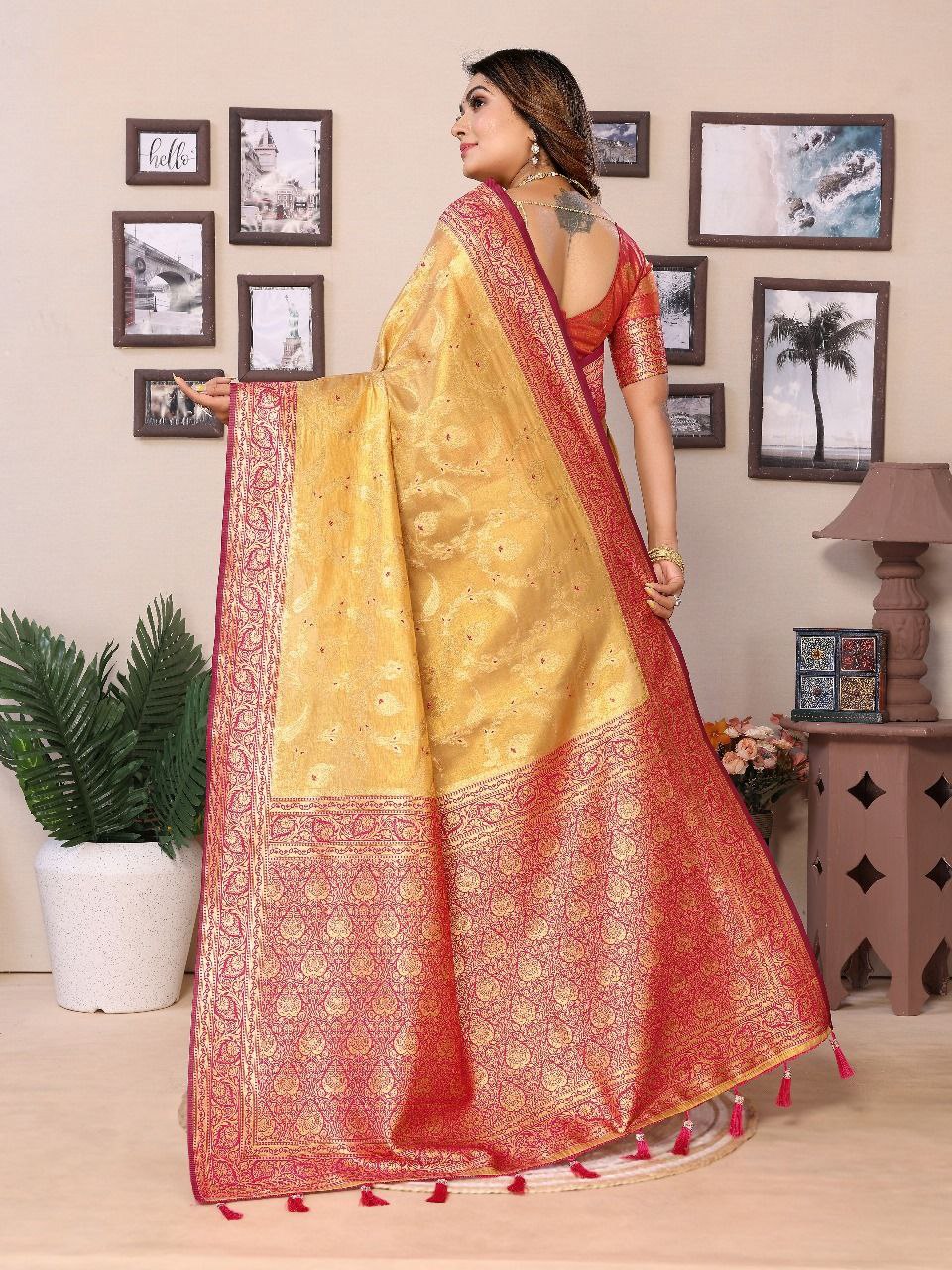 Traditional Banarasi Tissue Silk Saree