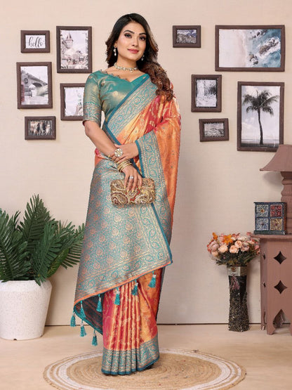 Traditional Banarasi Tissue Silk Saree