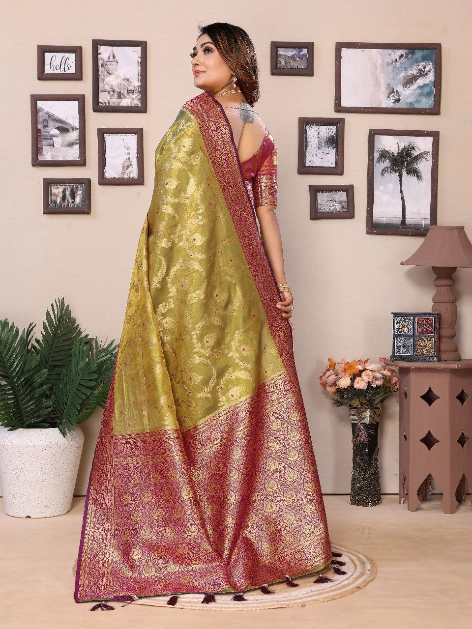Traditional Banarasi Tissue Silk Saree
