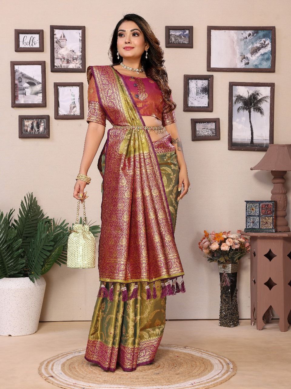Traditional Banarasi Tissue Silk Saree