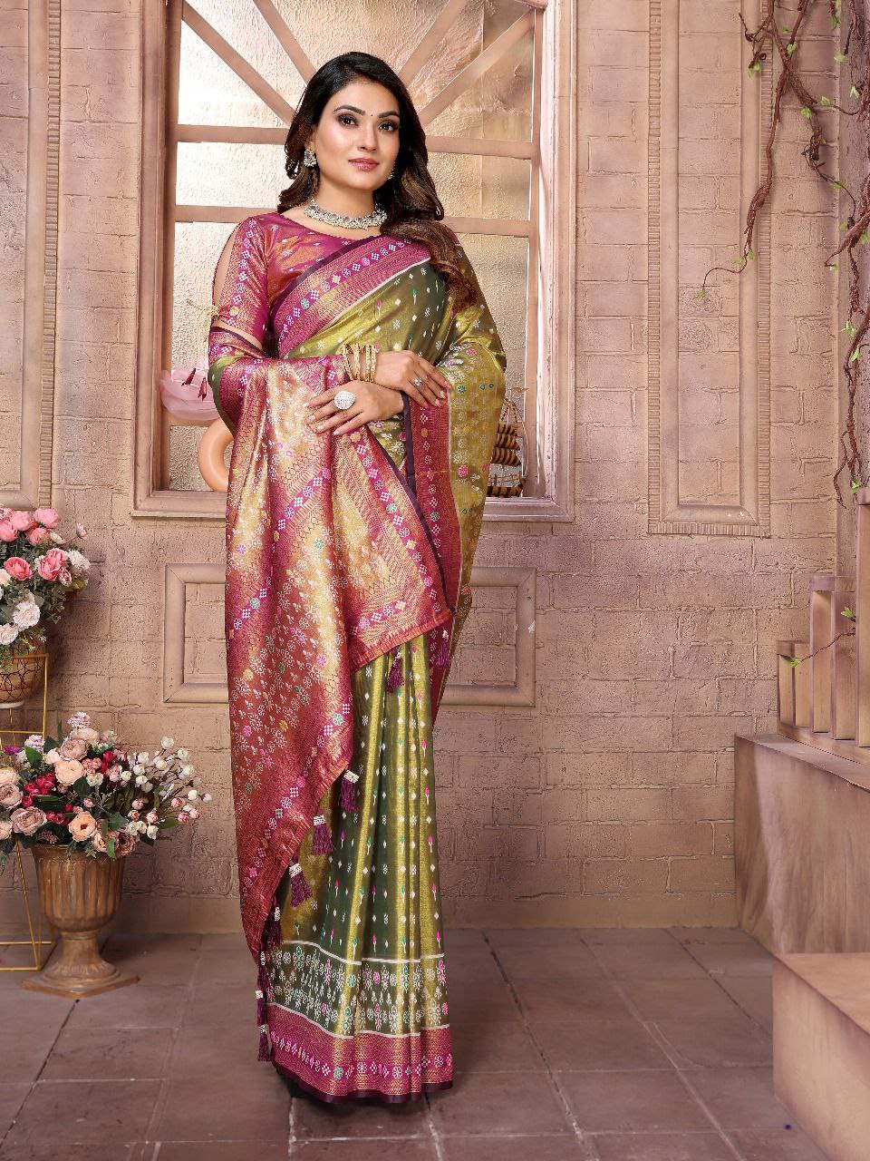 Traditional Banarasi Tissue Silk Saree