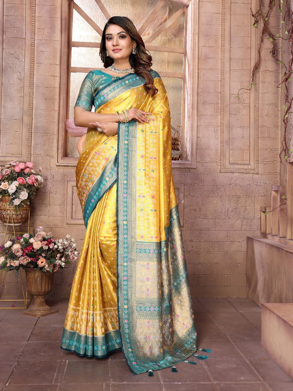 Traditional Banarasi Tissue Silk Saree