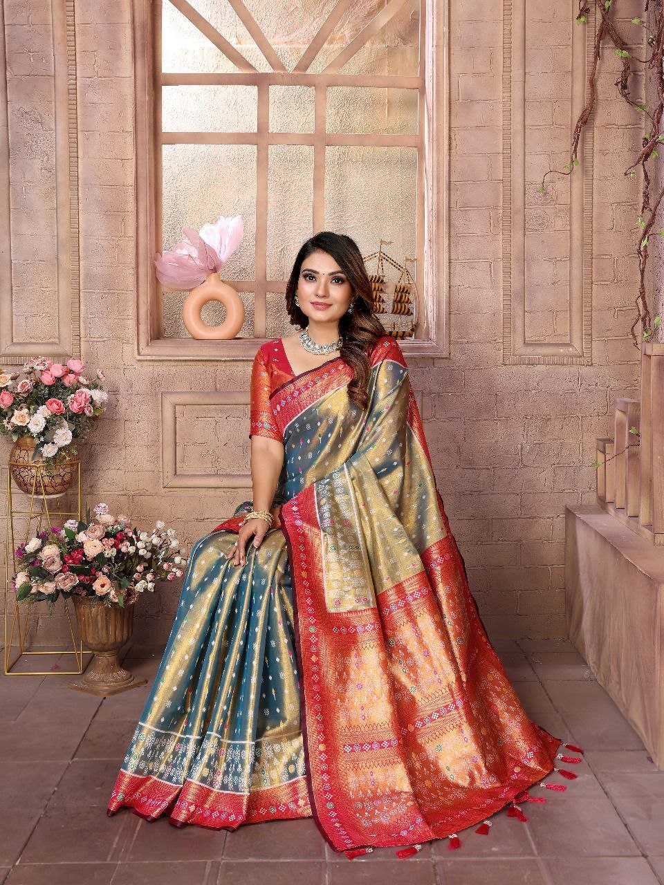 Traditional Banarasi Tissue Silk Saree