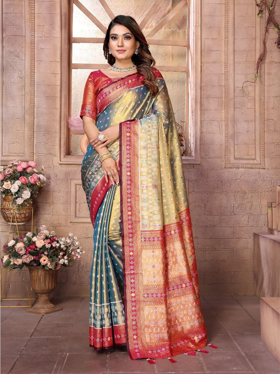 Traditional Banarasi Tissue Silk Saree