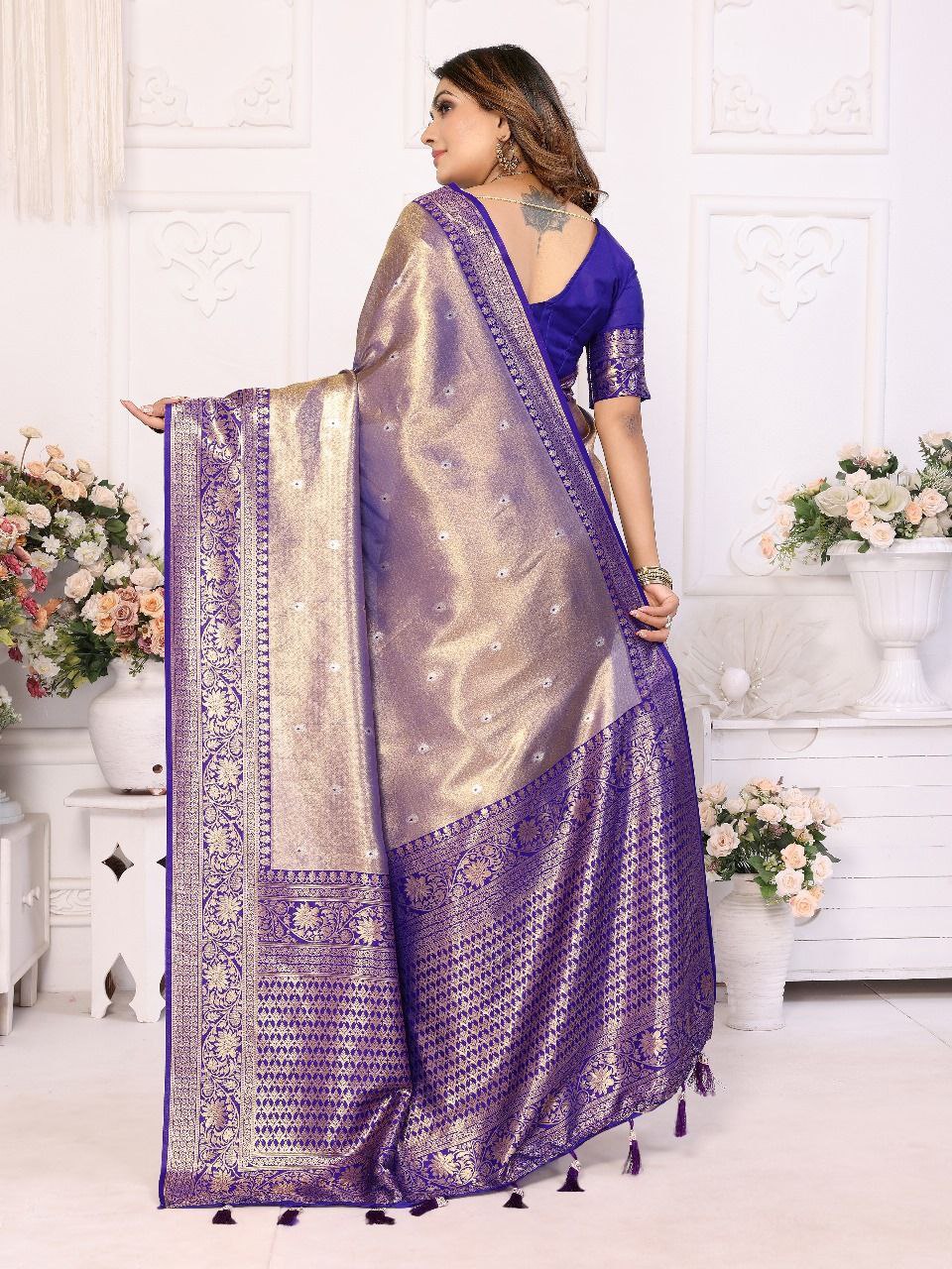 Traditional Banarasi Tissue Silk Saree