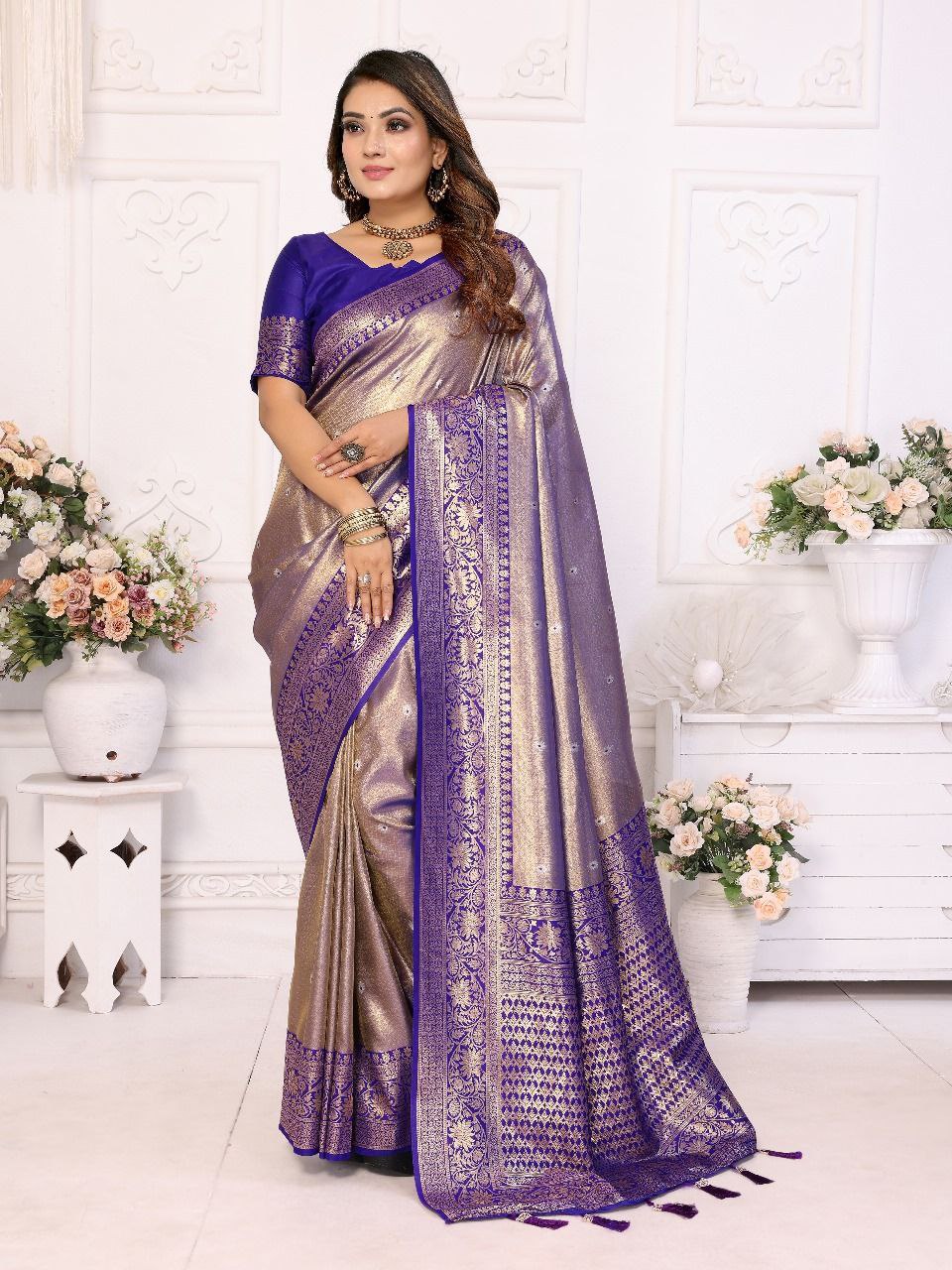 Traditional Banarasi Tissue Silk Saree