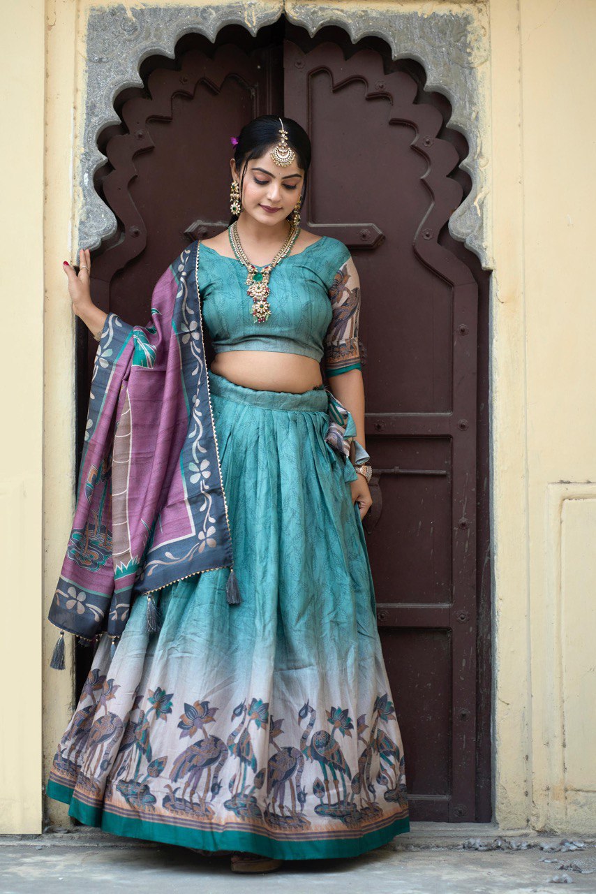 Traditional Kalamkari Lehenga Sets