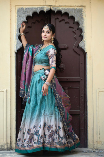 Traditional Kalamkari Lehenga Sets