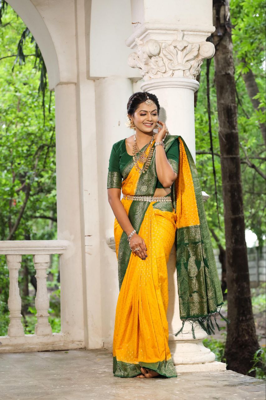 Traditional Khadee Georgette Silk Saree