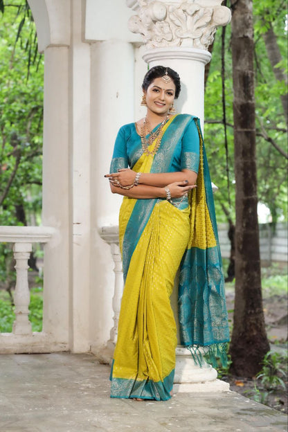 Traditional Khadee Georgette Silk Saree
