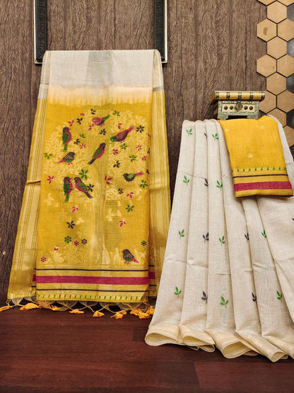Traditional Muga Cotton Saree