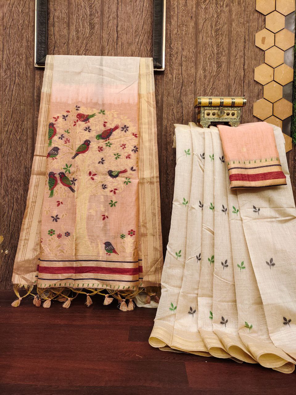 Traditional Muga Cotton Saree