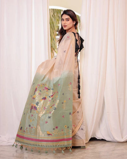 Traditional Muga Cotton Saree