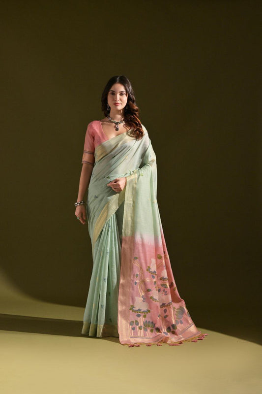 Traditional Muga Cotton Saree