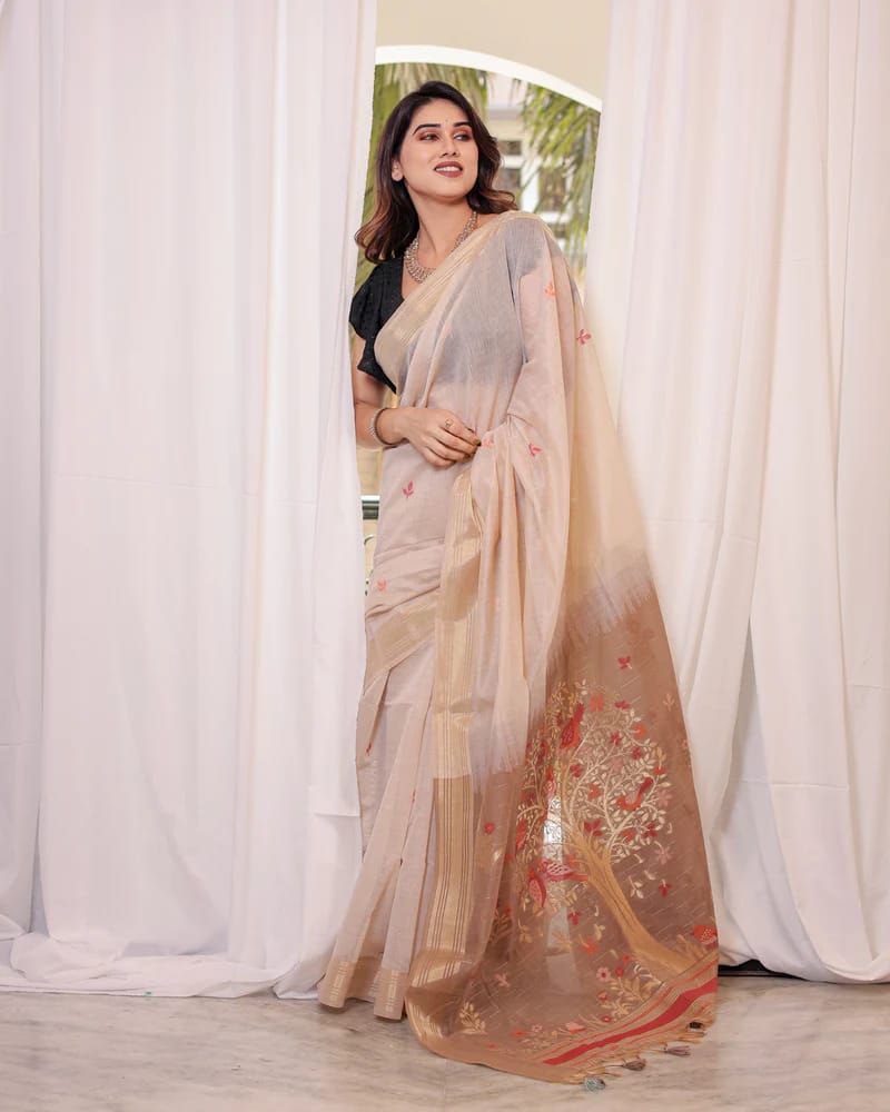 Traditional Muga Cotton Saree
