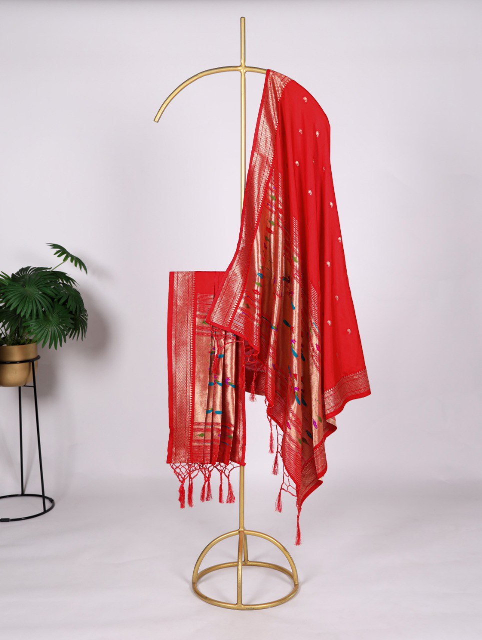 Traditional Paithani Design Jacquard Dupatta