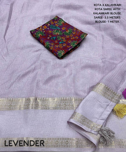 Traditional Plain Kota Saree With Color Option