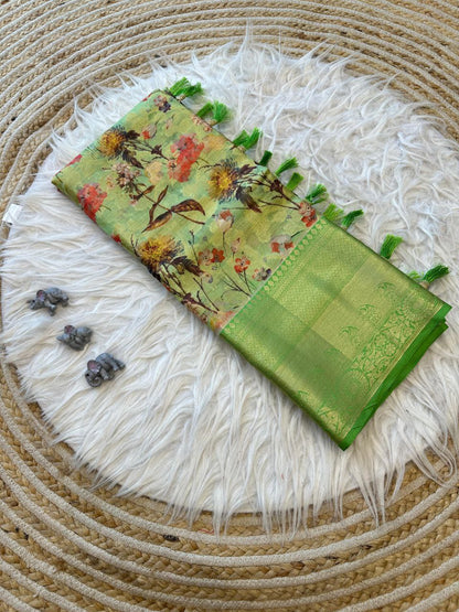 Traditional Pure Kanchipuram Doriya Silk Saree