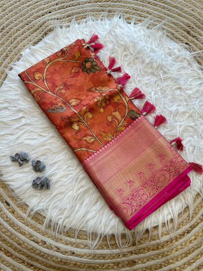 Traditional Pure Kanchipuram Doriya Silk Saree