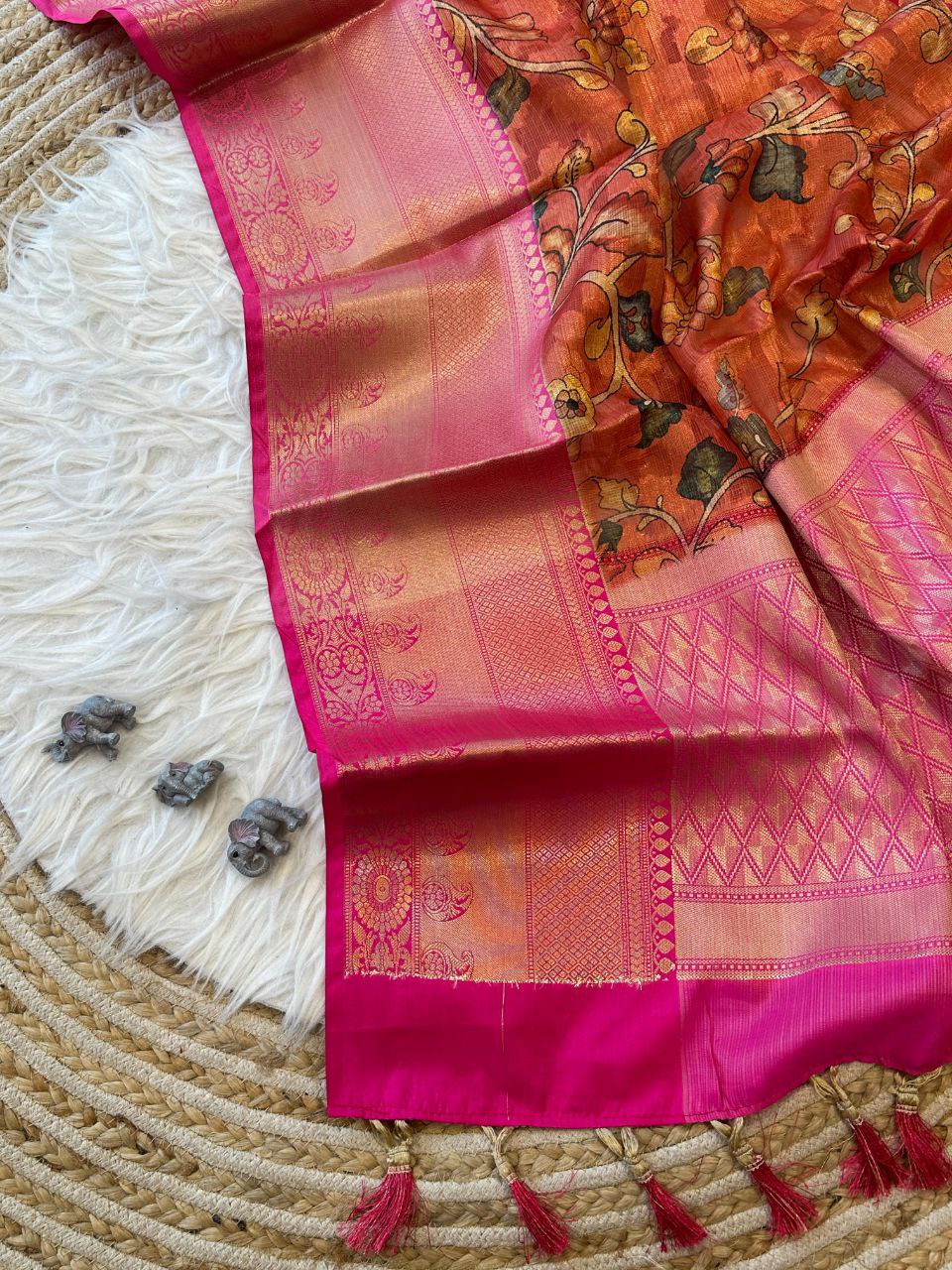 Traditional Pure Kanchipuram Doriya Silk Saree