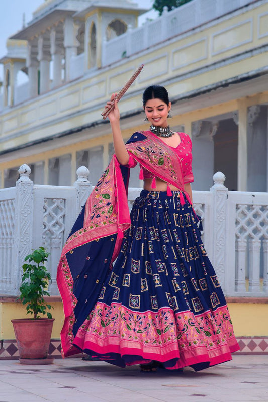 Traditional Tussar Silk Lehenga