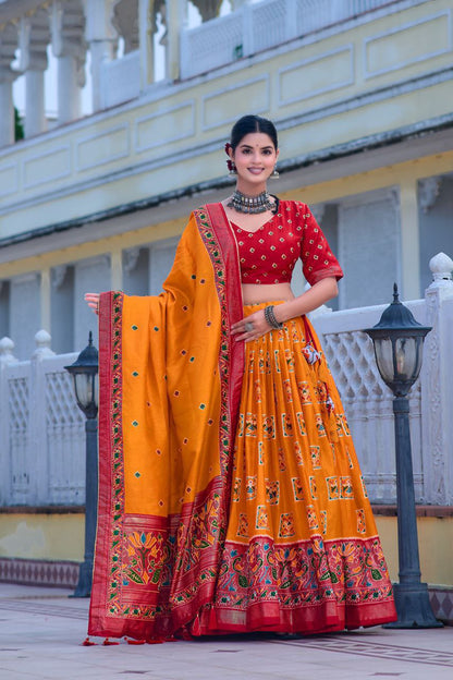 Traditional Tussar Silk Lehenga