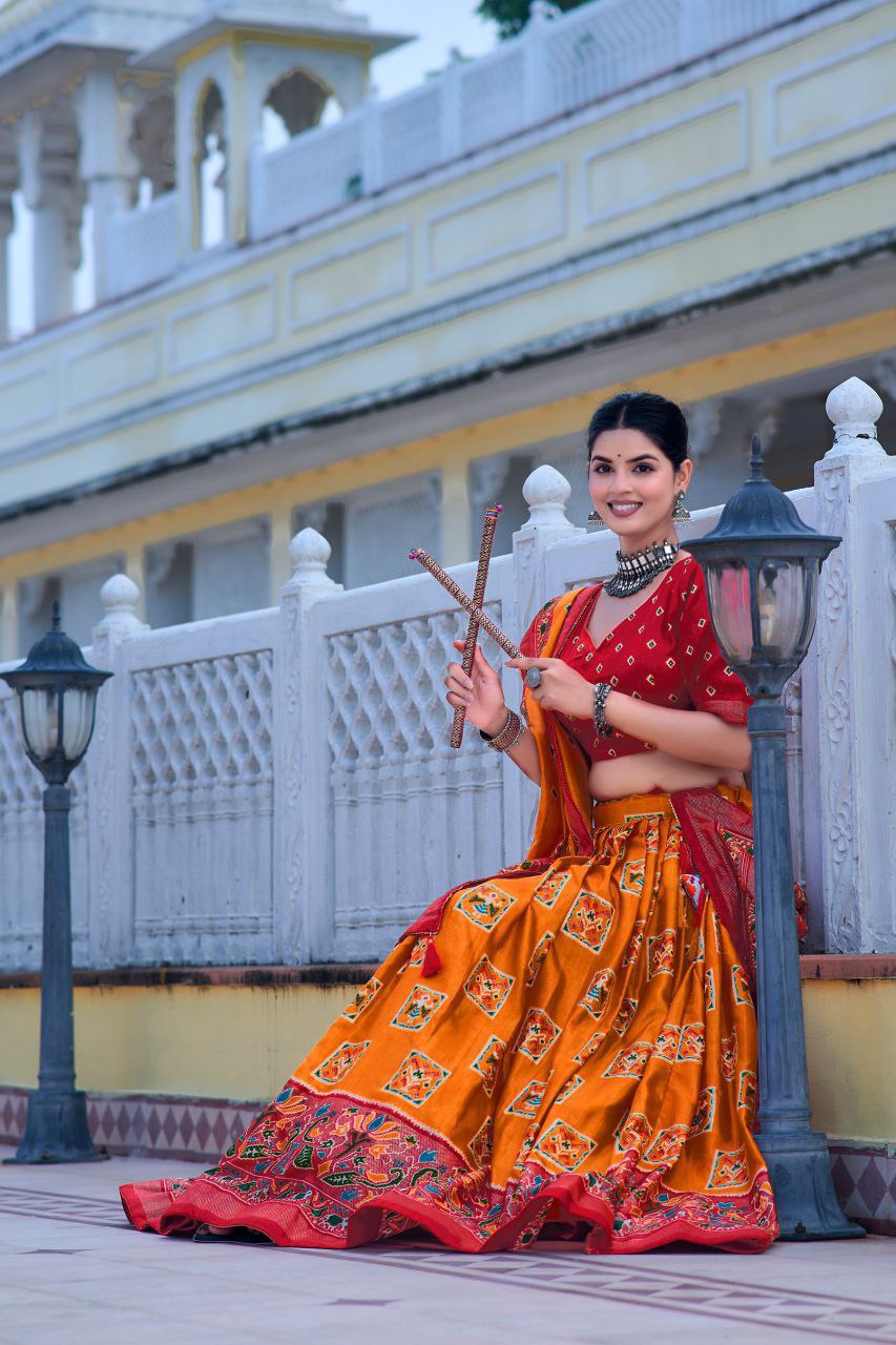 Traditional Tussar Silk Lehenga
